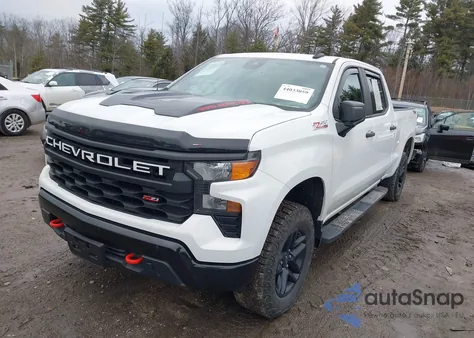 2023 Chevrolet Silverado 1500 Custom Trail Boss из США, поврежденный, VIN 3GCUDCED3PG200914